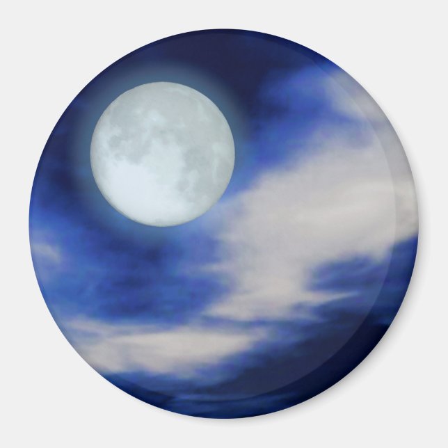 Moonscape-utskrift Magnet (Framsidan)