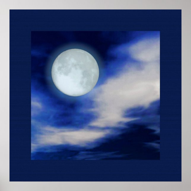 Moonscape-utskrift Poster (Framsidan)