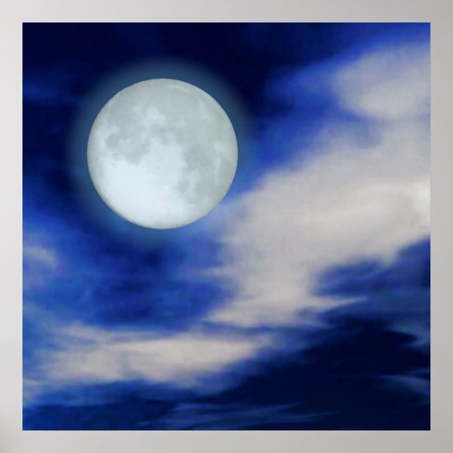 Moonscape-utskrift Poster (Framsidan)