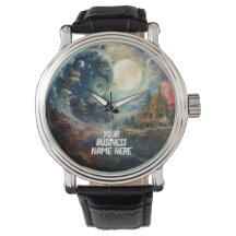 Moonscape Yin Yang Martial Arts Wrist Watch