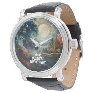 Moonscape Yin Yang Martial Arts Wrist Watch Armbandsur