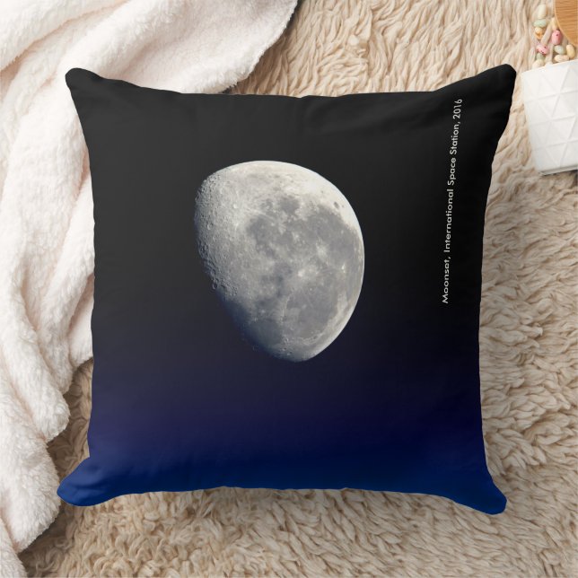 Moonset, Internationell Space Station, 2016 Kudde (Filt)