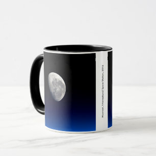 Moonset, Internationell Space Station, 2016 Mugg