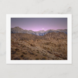 "Moonset på Mt. Whitney ", Vykort