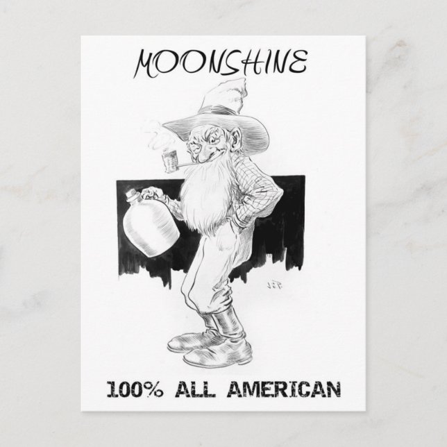 Moonshine - 100% Alla amerikanska! Vykort (Framsida)