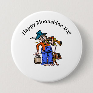 Moonshine Day Button med Moonshine Man Knapp