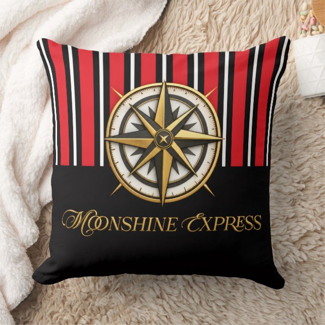 Moonshine Express Original Design Kudde! Kudde (Filt)