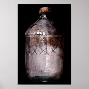 Moonshine Flaska Skriv ut Poster