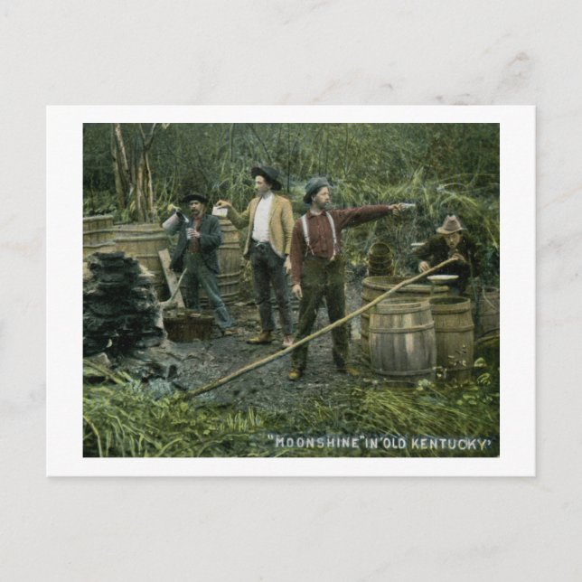 Moonshine fortfarande i gammal Kentucky 1908-Vinta Vykort (Framsida)
