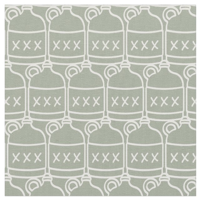 Moonshine Jug Outline Fabric Tyg (Närbild)