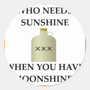 MOONSHINE RUNT KLISTERMÄRKE