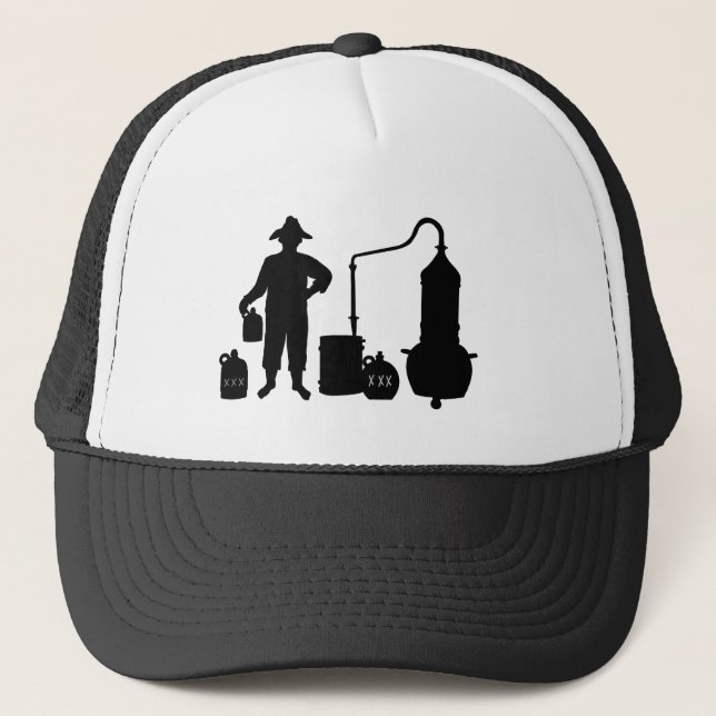 Moonshine Silhouette Truckers Hat Keps (Framsida)