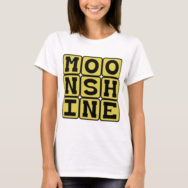 Moonshine, stark vätska t shirt (Framsida)