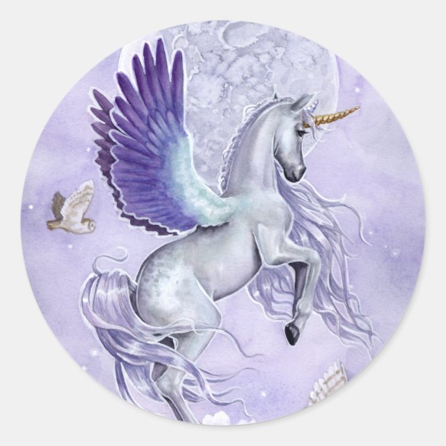 Moonshine Sticker Runt Klistermärke (Framsida)