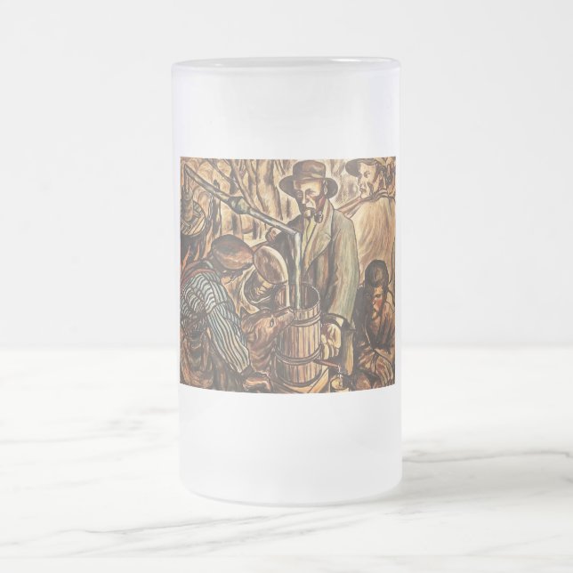 Moonshiners Skapar White Lightning Whiskey Liquor Frostat Ölglas (Center)