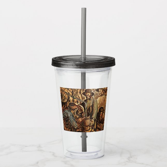 Moonshiners tillverkar vitt blixtlås Whiskey-sprit Take Away Mugg (Framsida)