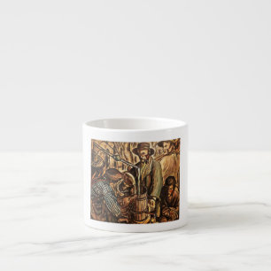Moonshiners tillverkar vitt blixtljus Whiskey-spri Espressomugg