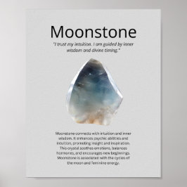 Moonstone Crystal, mening Poster