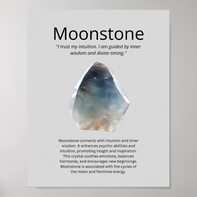 Moonstone Crystal, mening Poster (Framsidan)