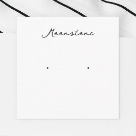Moonstone Earring Jewelry Visning Card Tilläggskort