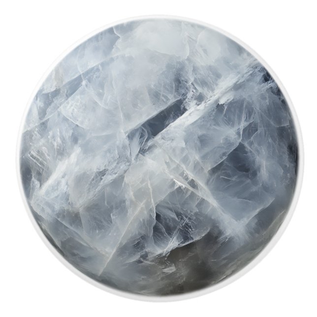 Moonstone Gem Mönster Knopp (Framsidan)