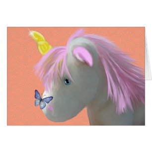 Moonstone unicornen hälsningskort