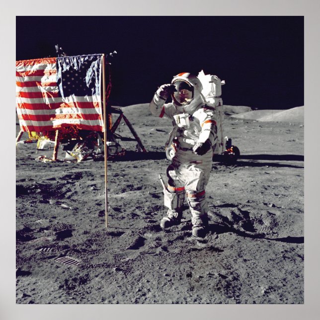 Moonwaldo Apollo 17 Poster (Framsidan)