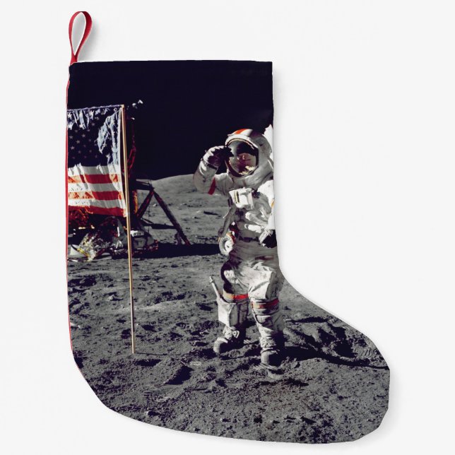 Moonwalk Apollo 17 Liten Julstrumpa (Framsidan)