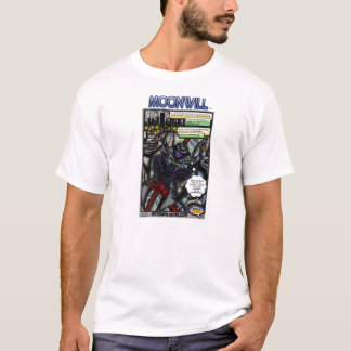 Moonwill för inre hjältepresenter komisk sida #1 tee shirt