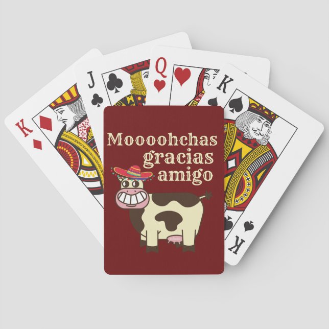 MOOOHCHAS GRACIAS AMIGO luscono cinco de mayo ko Casinokort (Baksidan)
