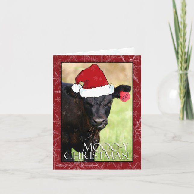 Moooo-y jul! helgkort (Framsida)