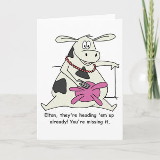 Mooooove dem ut! Hälsningkortet Kort