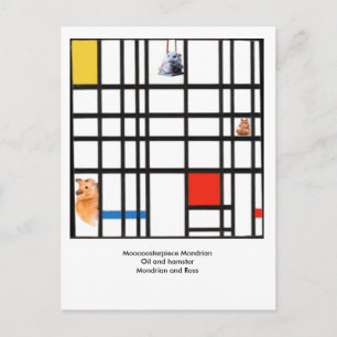 Moooosterbit Mondrian Vykort