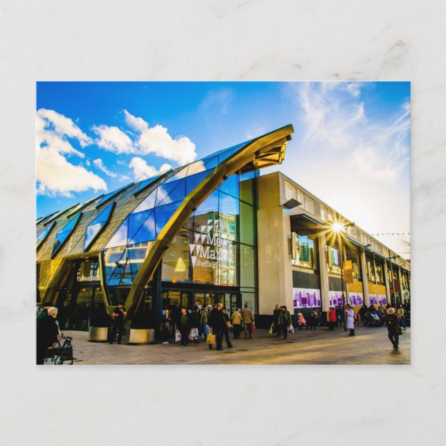 Moor Market of Sheffield Vykort (Framsida)