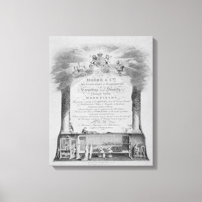 Moore & Co. Trade Card Canvastryck (Framsida)