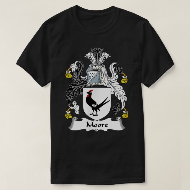 Moore Coat of Arms  Family Crest  T Shirt (Design framsida)