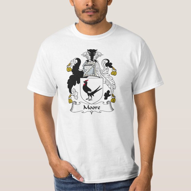 Moore familjvapensköld tee shirt (Framsida)