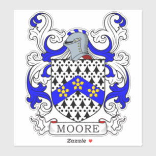 Moore Family Crest Klistermärken