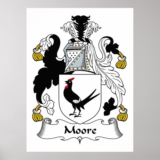 Moore Family Crest Poster (Framsidan)