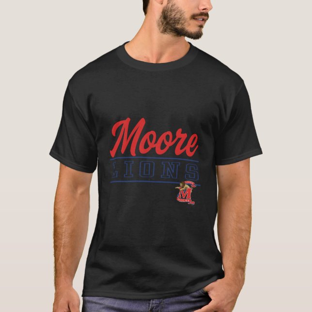 Moore High School Lejon C4 T Shirt (Framsida)