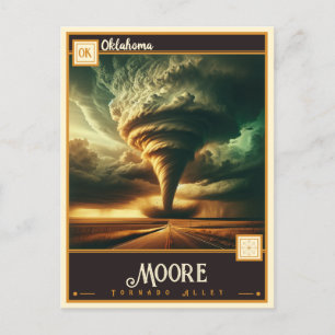 Moore, Oklahoma Vintage Vykort