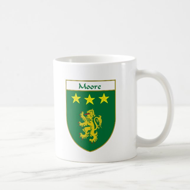 Moore vapensköld-/familjvapensköld kaffemugg (Höger)