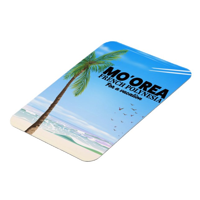 Mo'orea Franska Polynesien Magnet (Vänstra Sidan)