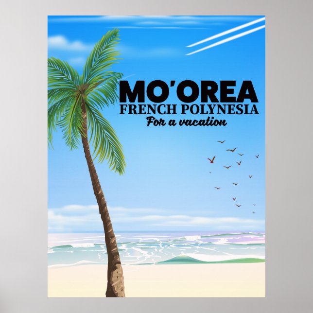 Mo'orea Franska Polynesien Poster (Framsidan)