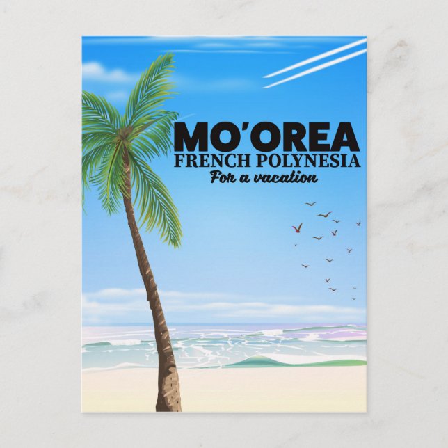 Mo'orea Franska Polynesien Vykort (Framsida)