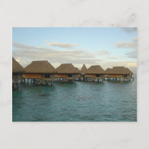 Moorea Huts i Dusk Vykort