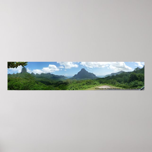 Moorea Island, Fransk Polynesien. Poster (Framsidan)