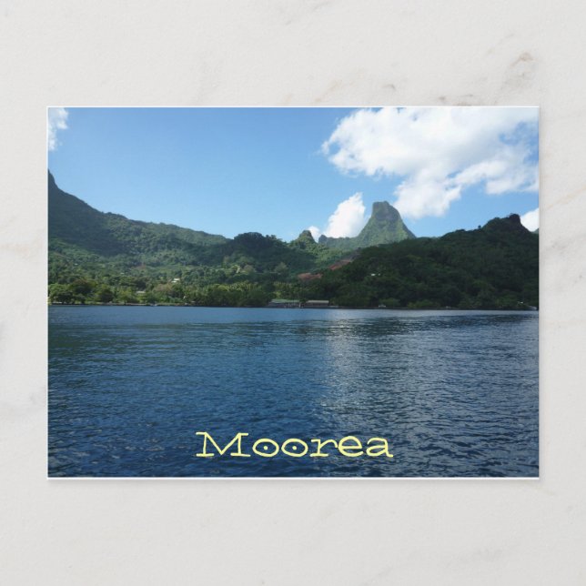 Moorea Island, Fransk Polynesien. Vykort (Framsida)