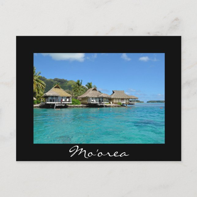 Moorea-semesterbungalows Vykort (Framsida)
