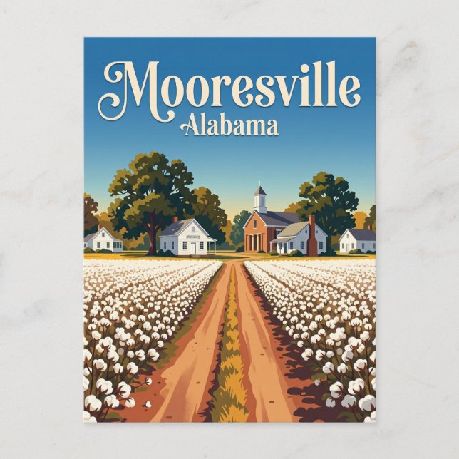 Mooresville USA Vykort (Framsida)
